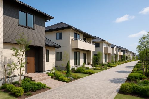 分譲住宅が立ち並ぶイメージ