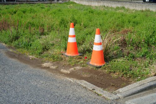 道路わきの空き地