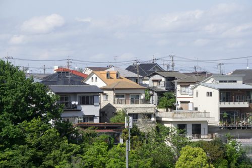 低層住居が集まった住宅地域